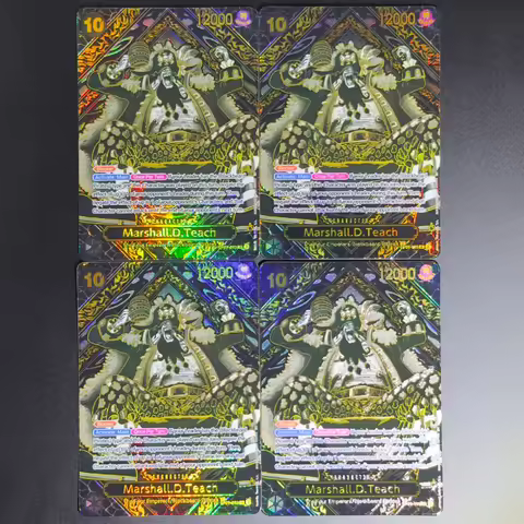 One Piece TCG OPCG English SP Teach card OP09-093 Marshall.D.Teach Gold Card Textured Foil Card Anim