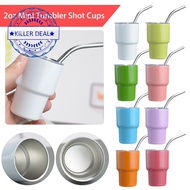 MAELOVE2 2oz Vacuum Insulated Cup 60ml Mini Tumbler Shot Cups Bottle Water Vacuum Mini Steel Cup R6n