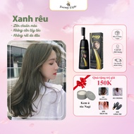 Dầu gội nhuộm tóc màu Xanh rêu DULL BLUE 15 dầu gội Nagi chiết xuất từ thiên nhiên chai 400ml