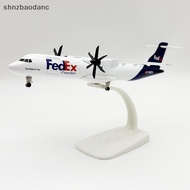 [SHNZCC] 1 Set 20cm Fedex ATR Airplane Model Airplane Toy Diecast Metal Alloy Collection Children To