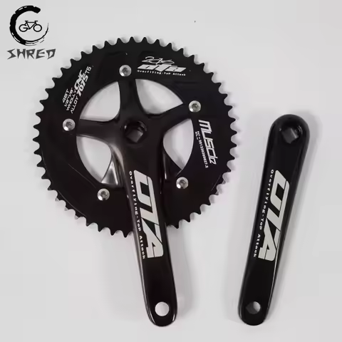 OTA Fixie Bike Crankset, 48T, 170mm Arm, Aluminum Alloy, Single Speed, Track Bicycle, Fixed Gear Bik
