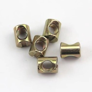 Horizontal Hole Nut Furniture Hammer Nut Cylindrical Connection Nut Color Zinc GB M8 Upper Lower Bun