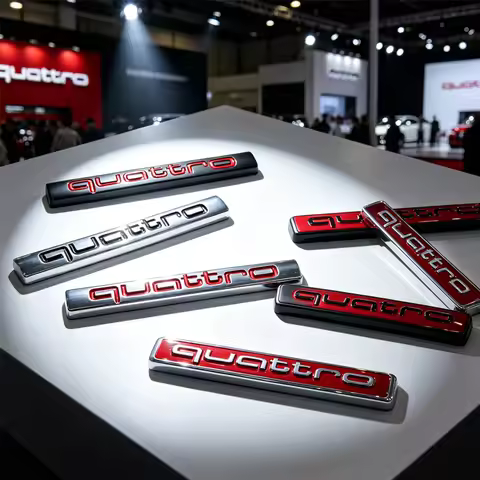 car valve cover Car QUATTRO Emblem Body Tail Trunk Window Sticker Badge Decoration Decal For Audi Q1