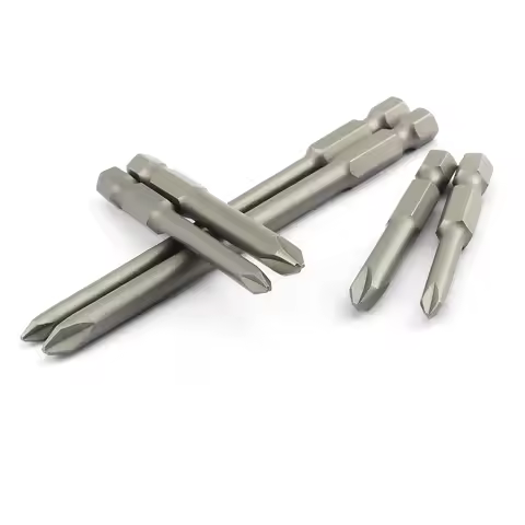6Pcs 50 65 100mm Length Alloy Steel 1/4 Inch Y Type Screw Bits Set Magnetic Screwdriver Bit Screw He