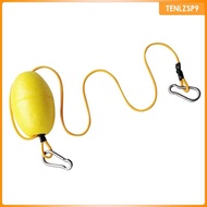 [tenlzsp9] Kayak Canoe Tow Throw Line Accessory Leash with Anchor Float &amp; Clip Accessories 29" Rope &amp; 3.8" Float