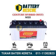 [Installation Available] N120 Century Hybrid WET | Lorry Boat Truck Boat Battery Machine Genset Batt