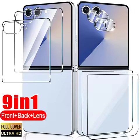 Tempered Glass Screen Protectors for Samsung Galaxy Z Flip 7 6 5 Camera Lens Protective Films Anti-s