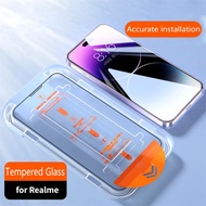 Dust Free Screen Protector For Realme C15 C12 C11 C21 C35 Q Q2 Q3 Q5 X2 X7 XT V11 V12 V13 V15 Temper