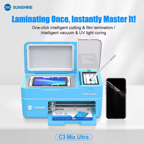 SUNSHINE C3 Mix Ultra Lntelligent Cutting & Laminating 2-in-1 Machine Auto-positioning for Film Lami