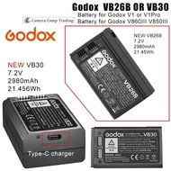 Godox VB26 VB26B VB30 WB100B Battery VC26 Charger for V860III V1 V1Pro V100
