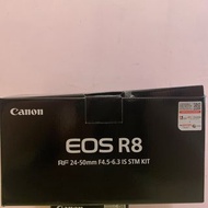 Canon EOS R8 Camera 吉盒 空盒 (有説明書 收據 和膠蓋）