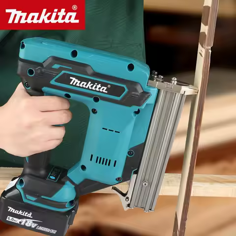 Makita Cordless Nail Gun:10-30mm Nails,100-Nail Capacity,22900mAh Battery,≤2.5m/s² Vibration,High-Sp