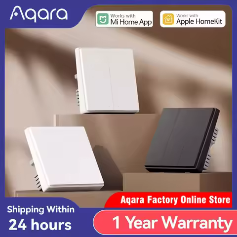 Original Aqara Smart Wall Switch D1 ZigBee Light Switch Button Smart Home Remote Control Fire Wire W