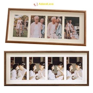 ADL 8x20 Wood Picture Frame - 8x20 Photo Frame With Mat Display 4Pcs 4x6 Photos, 4x6 Picture Frame W