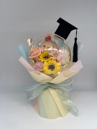 角落生物畢業花 炸蝦尾畢業花束 番梘花