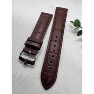 Brown Rolex Silver Buckle Watch Strap 20mm
