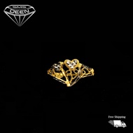 Sms DEEN Heart Ring, ±2.0GM - Gold 916gold - Love Ring (Sz: 16-2.07GM)