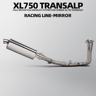 For Honda XL750 Transalp 750 CB750 Hornet Motorcycle Full System Exhaust Modify with DB Killer Gloss