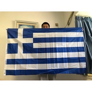 BENDERA SKY Greece Bendera 3x5 Sepanduk Negara Negara Hellenic Yunani Sepanduk Kebangsaan Greece Pol
