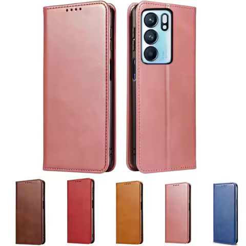 Leather Case Wallet Cover For OPPO Reno6 5G Reno 6 4G OPPOReno6 PEQM00 CPH2251 Stand Coque Flip Phon