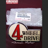 Rear 4WD Logo Emblem or Rear 4 WHEEL DRIVE Emblem Badge Toyota Landcruiser Hardtop 1F 2F FJ40series 