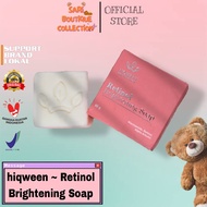 [Partner Resmi] Hiqween Retinol Brightening soap/sabun cuci muka pemutih penghilang flek hitam/sabun