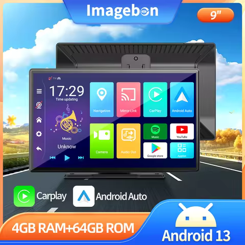 Imagebon ME9 9" 8Core 4+64G Dashcam Android 13 Goggle Play Store Youtube Car DVR OTA Update Wireless