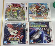 港版 中文 3ds games pokemon y  starfox 星際火狐64 3d  紙片瑪利歐  zelda 薩爾達傳說三劍士