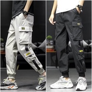 Seluar cargo lelaki saiz besar jogger cargo pants men pants men korean style seluar kargo lelaki bag