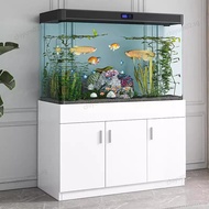 Solid Wood Fish Tank Cabinet Modern Design Fish Tank Set Load - Bearing Living Room Aquarium Stand
