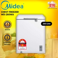 SYK Midea WD-260WA Chest Freezer Deep Freezer Frozen Meat Freezers Peti Sejuk Kecil Beku Ais Daging 260L