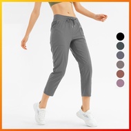 Lululemon 6 color    casual pants women Yoga seamless jogging Fitness loose leisure pants ydk11