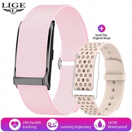 LIGE Jam Tangan Pintar Tanpa Layar  Pria Wanita  Gelang Pintar Kebugaran Monitor Tidur Smartwatch 20
