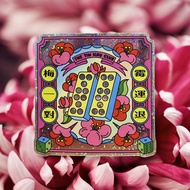 【迷你揮春貼紙】 梅一對 霉運退 美國製閃卡貼紙包