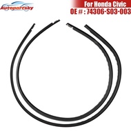 74306-S03-003 74316-S03-003 L+R Side Roof Drip Moulding Trim Set for Honda Civic EK2 EK3 EK4 EK9 199