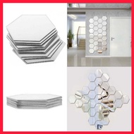 Shatterproof Wall mirror Sticker Paste Glass Sticker hexagonal mirror Glass mirror Sticker Shatterpr