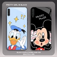 HK-15 Disney Glass KACA Casing for Samsung Note A70 10Plus A10 A70S A7 10 A50 A02 2018 Pro