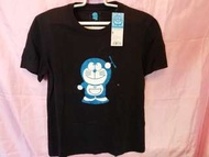 全新連吊牌 Bossini全棉黑色藍閃石Doraemon 女裝T Shirt