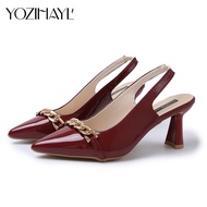 Korean High Heels Sandals Cone High Heels Work Temperament Wedding Office High Heels High Heels for 