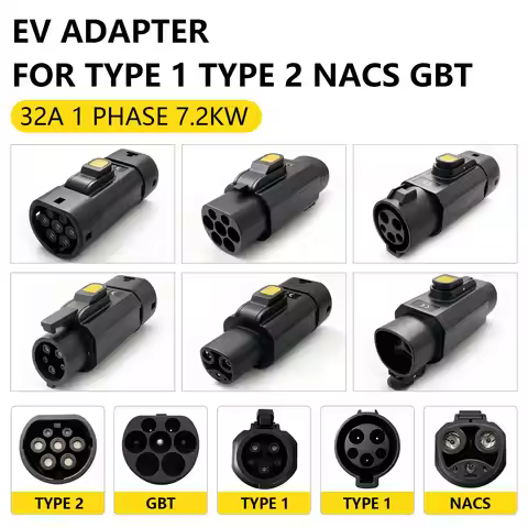 For All Standard EV Charger and EV Charging Adapter Type 2 to Type 1 Adapter NACS to GBT Converter G