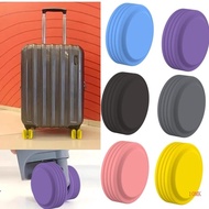 10MK 4 8pcs Silicone Luggage Wheel Protectors for Quieter Journeys Suitcase Accessory
