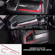 Honda Civic Fc FK8 Type R 2016-2022 Interior Accessory Red Trim Red Cover Red Lining Civic Fc Access