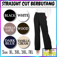 KGT Bamboo Slack LADIES STRAIGHT CUT BUTANG LONG PANTS PLAIN COLOR 982 SELUAR GETAH PANJANG PEREMPUA