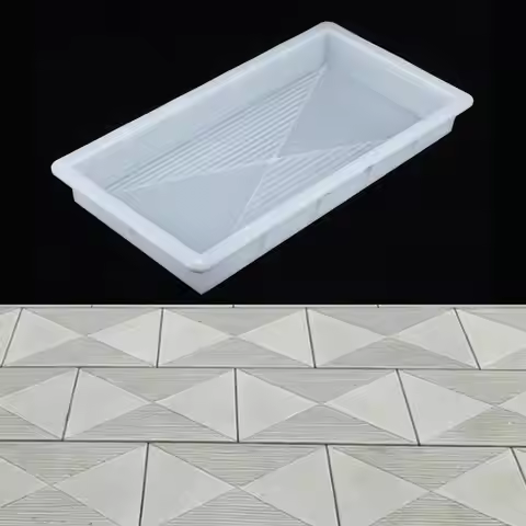 1Pcs Square Paving Stone Garden Path Art Antique Tile Plastic Mold Courtyard Non-Slip Concrete Floor