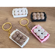 3D Cinnamon Roll Keychain