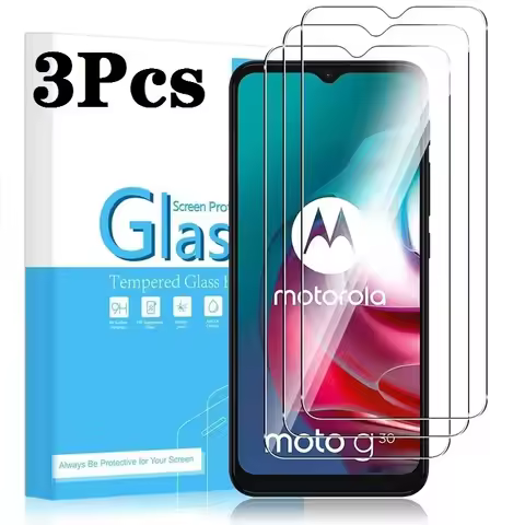 3Pcs Tempered Glass For Motorola Moto G51 G71 G22 G52 G62 G82 E30 E20 E40 5G Screen Protector Film