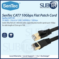 CAT7 RJ45 Flat Patch Cord LAN Network Ethernet Cable 10G SFTP 1M 2M 3M 5M 8M 50CM 25CM 1 2 3 5 8 met