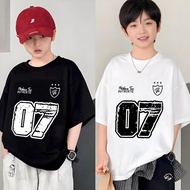 Lsingers Kids T-shirt for Boys 6-13 Years Old Cool Black Regular Fit Plastisol Screen Printing Black