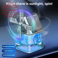 Auto Windmill Solar Car Air Freshener Aromatherapy Rotating Decoration Energy Interior G7v7