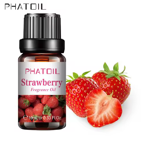 PHATOIL 10ml Strawberry Fragrance Oil Fruit Perfume Making Coconut Tangerine Mango Passion Fruit Wat